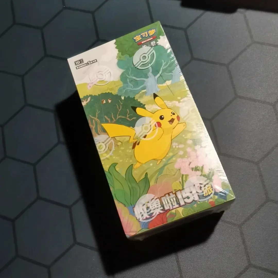 정품 중국어 버전 트레이딩 PTCG 카드 수집 151 Vol.2 보충 팩 참조 151 컬렉션 카드 도서 어린이 선물