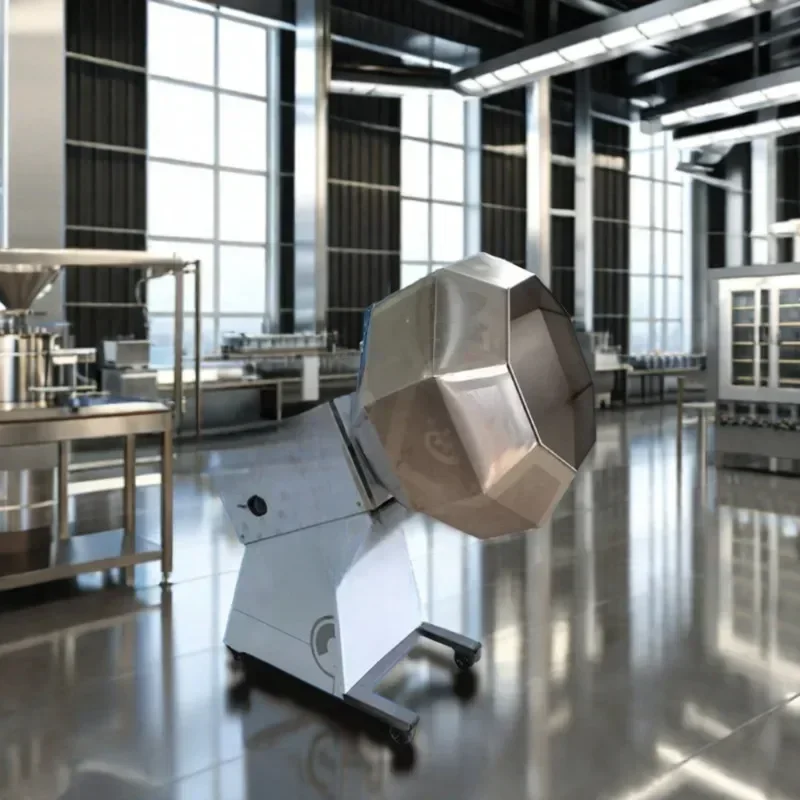 Commercial Automatic Milk Water Ingredients Nut Coating Machine Electric Chocolate Almond Peanut Sugar Flour Soybean Motor