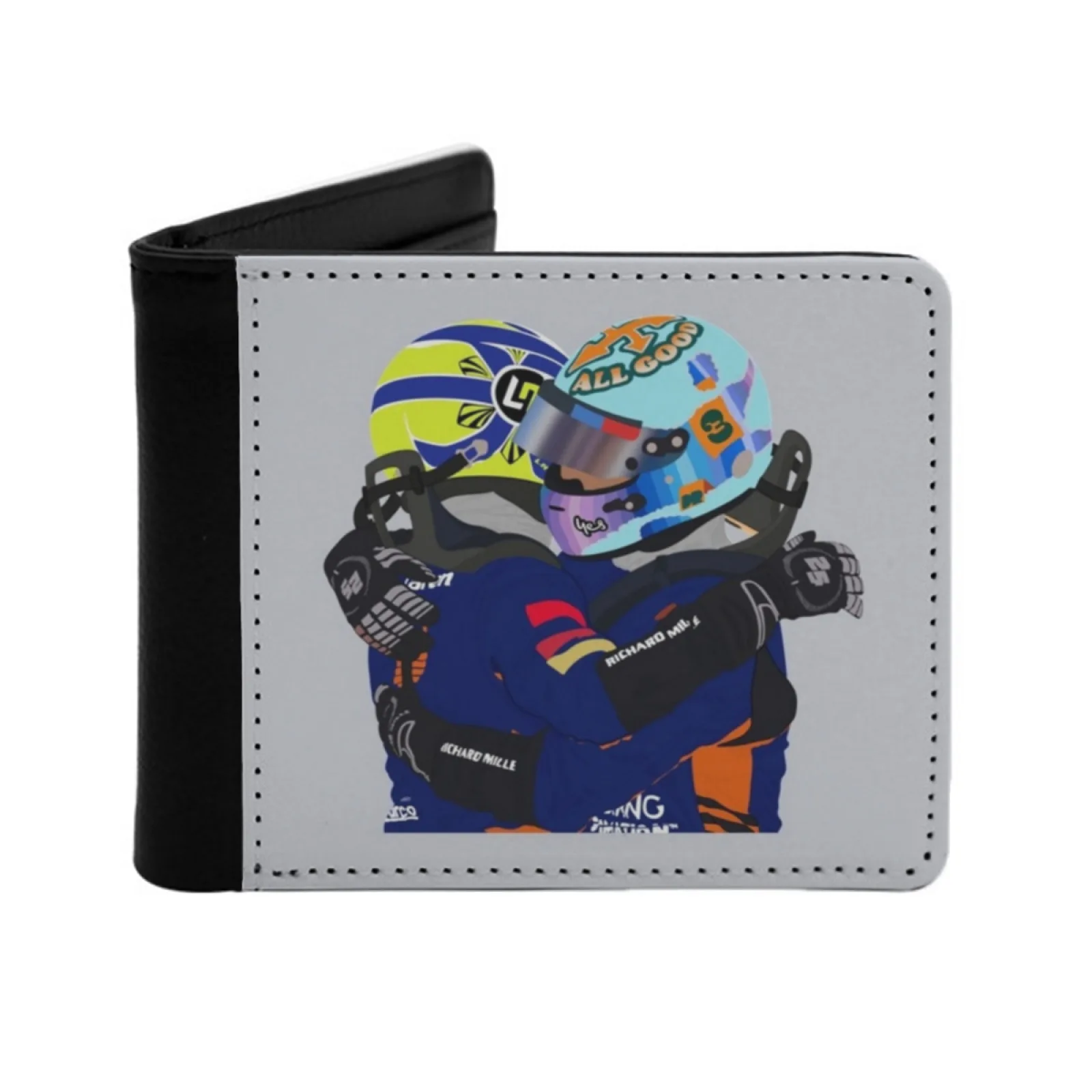 

Lando Norris Personalized Men's Leather Wallet Credit Card Pouch Purse Lando Norris Lando Norris Racing Daniel Ricciardo