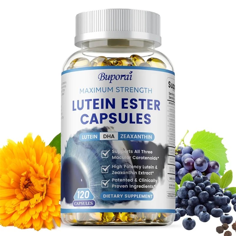 

Lutein Ester Capsules - with Zeaxanthin, Relieve Eye Fatigue, Dry Eyes and Healthy Vision, Prevent Blue Light and Myopia