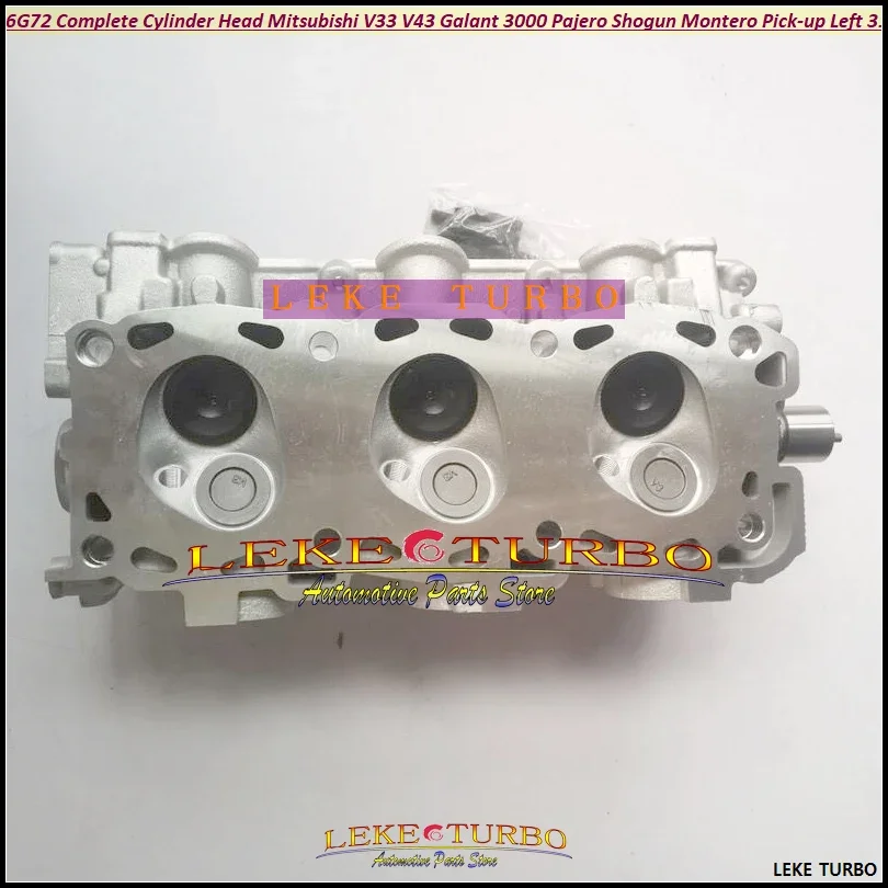 

Free 2 pcs 6G72 Complete Cylinder Head Assembly ASSY G6AT MD307677 For Mitsubishi V33 V43 Pajero Shogun Montero Pick-up 3.0L V6