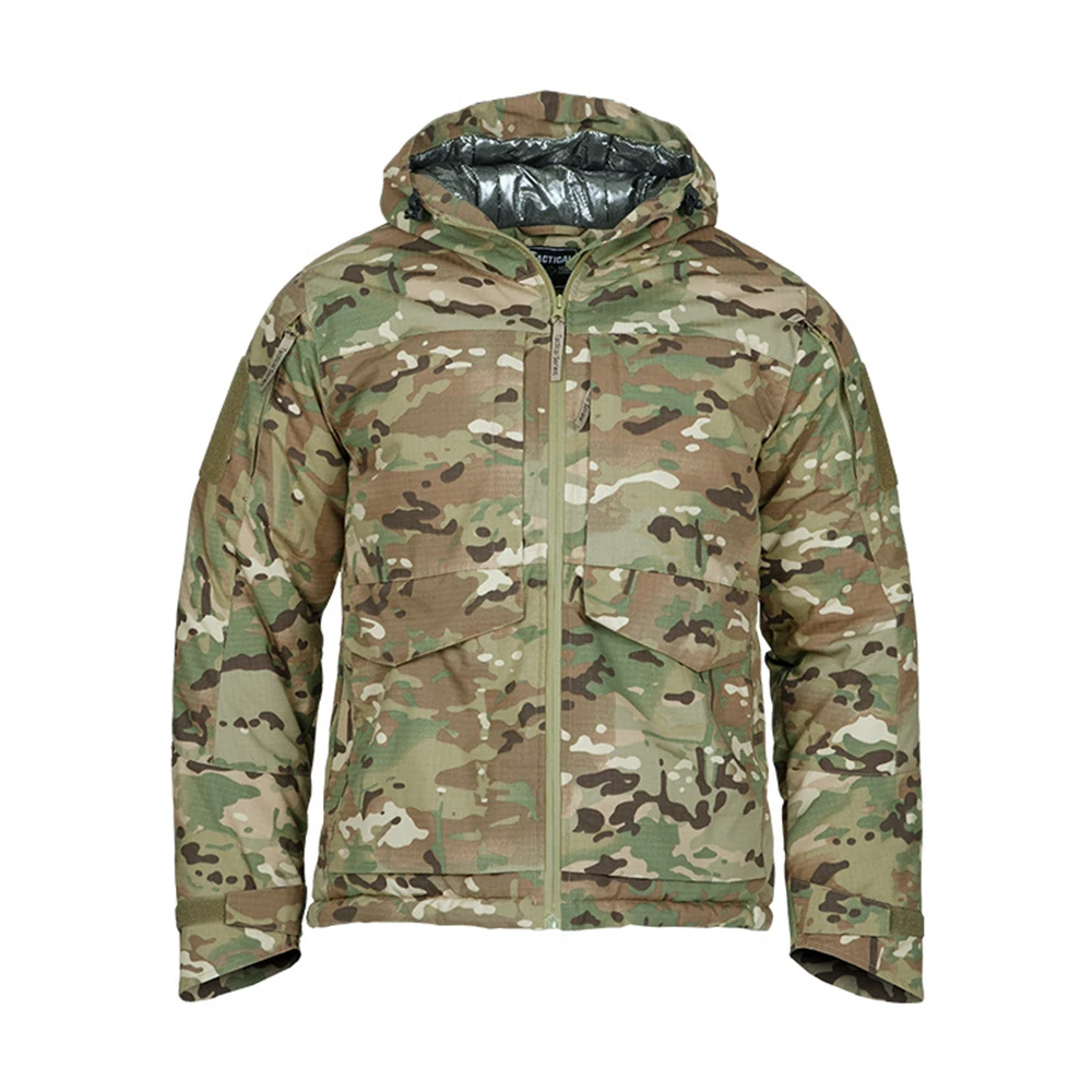 Outdoor Thickened Heat Reflective Cotton Clothes Men Tactical Hunting Camouflage Winter Warmth Windproof Cold Resistant Coat