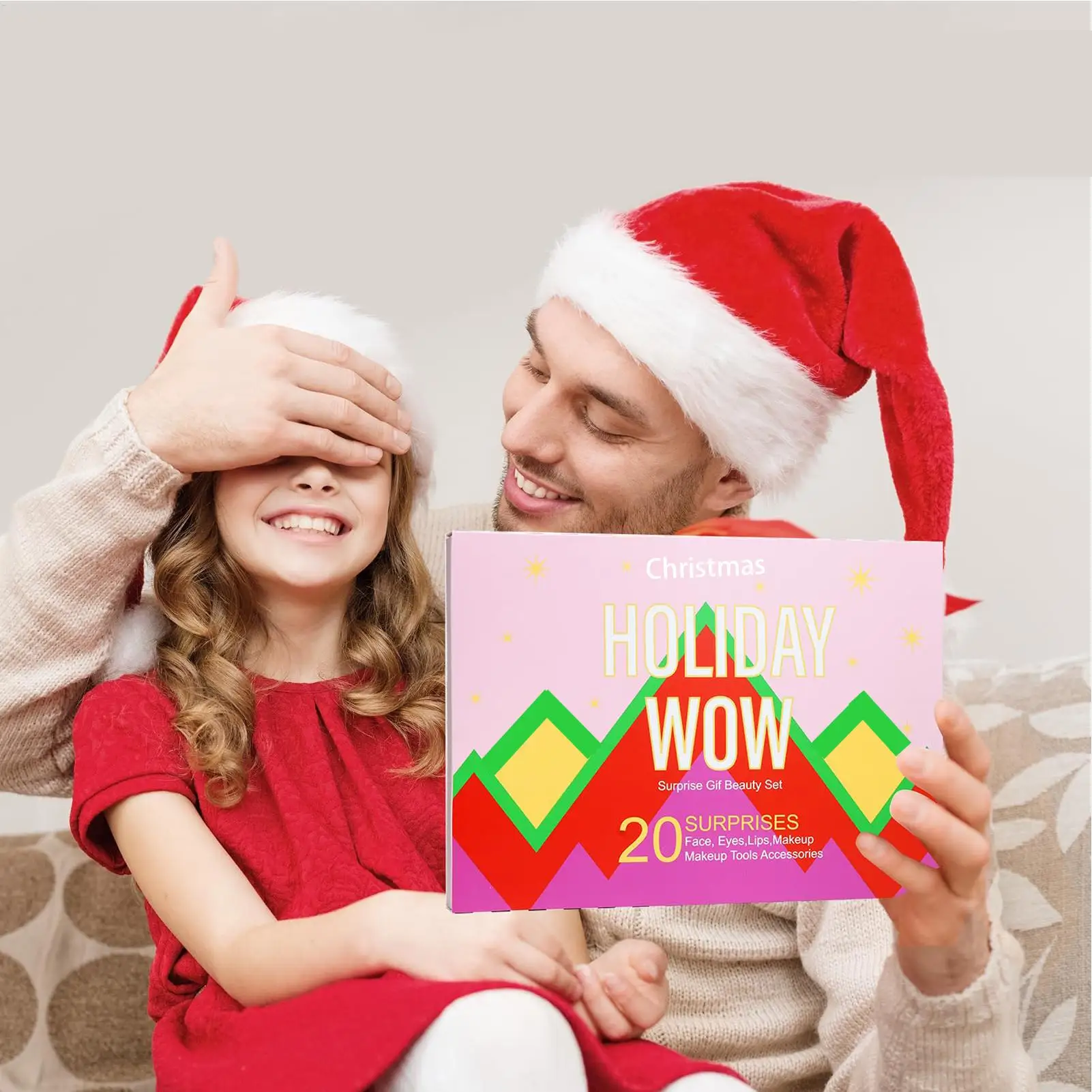 クリスマスビューティーアドベントカレンダー クリスマスカウントダウンカレンダー 化粧品 口紅 アイシャドウ カウントダウンボックス クリスマスを祝う