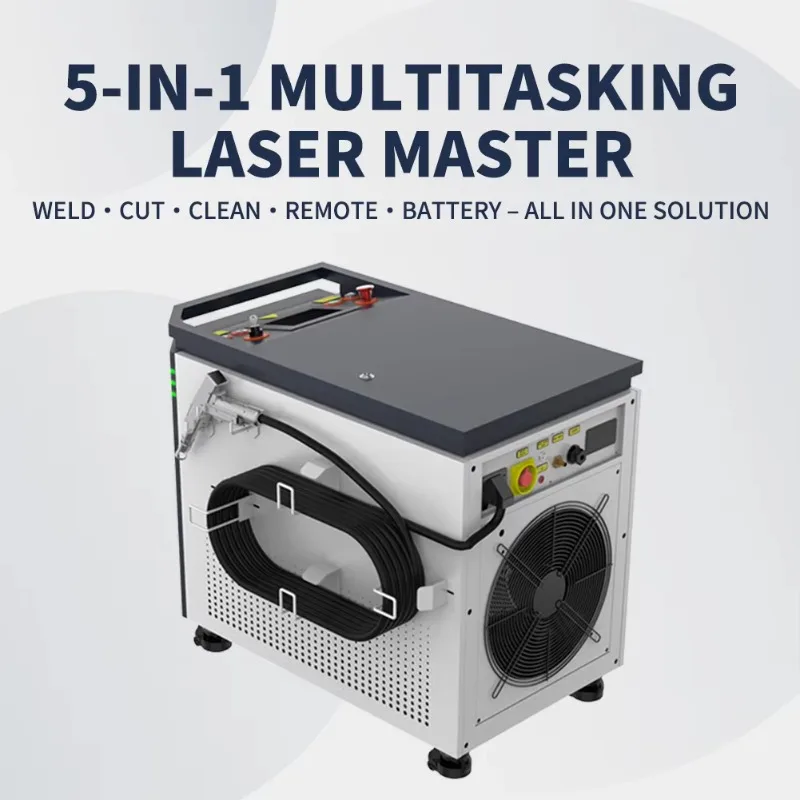 5-in-1 Handheld Welding Machine Battery Welding Mode with Wire Feeder for Lithium Battery Heat Exchanger Condenser