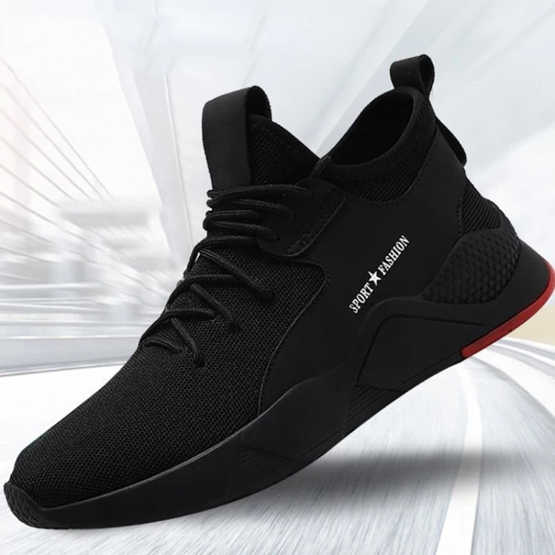 Size 39-46 Black Casual Shoes Men Sneakers Mesh Shoes Men Summer Breathable Shoes Men Casual Heren Sneakers Zapatillas Hombre