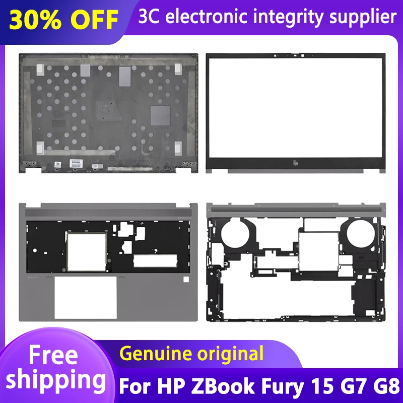 

For HP ZBook Fury 15 G7 G8 Laptop LCD Back Cover Front Bezel Palmrest Bottom Case Top Rear Lid Upper Housing Grey M17069-001