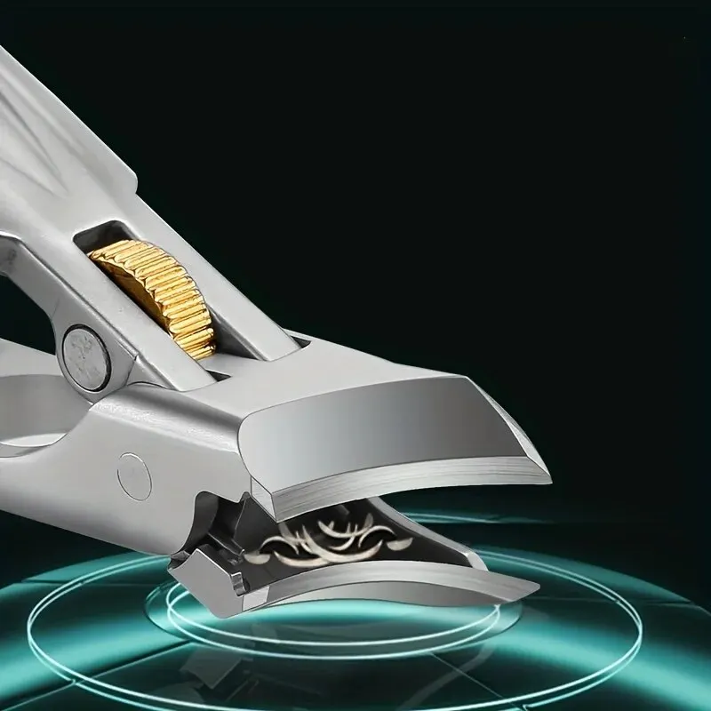 

New Nail Clippers With Nail File Set Safety Gear Lock Toenail Clippers For Thick Nails Heavy Duty Fingernail Cutter