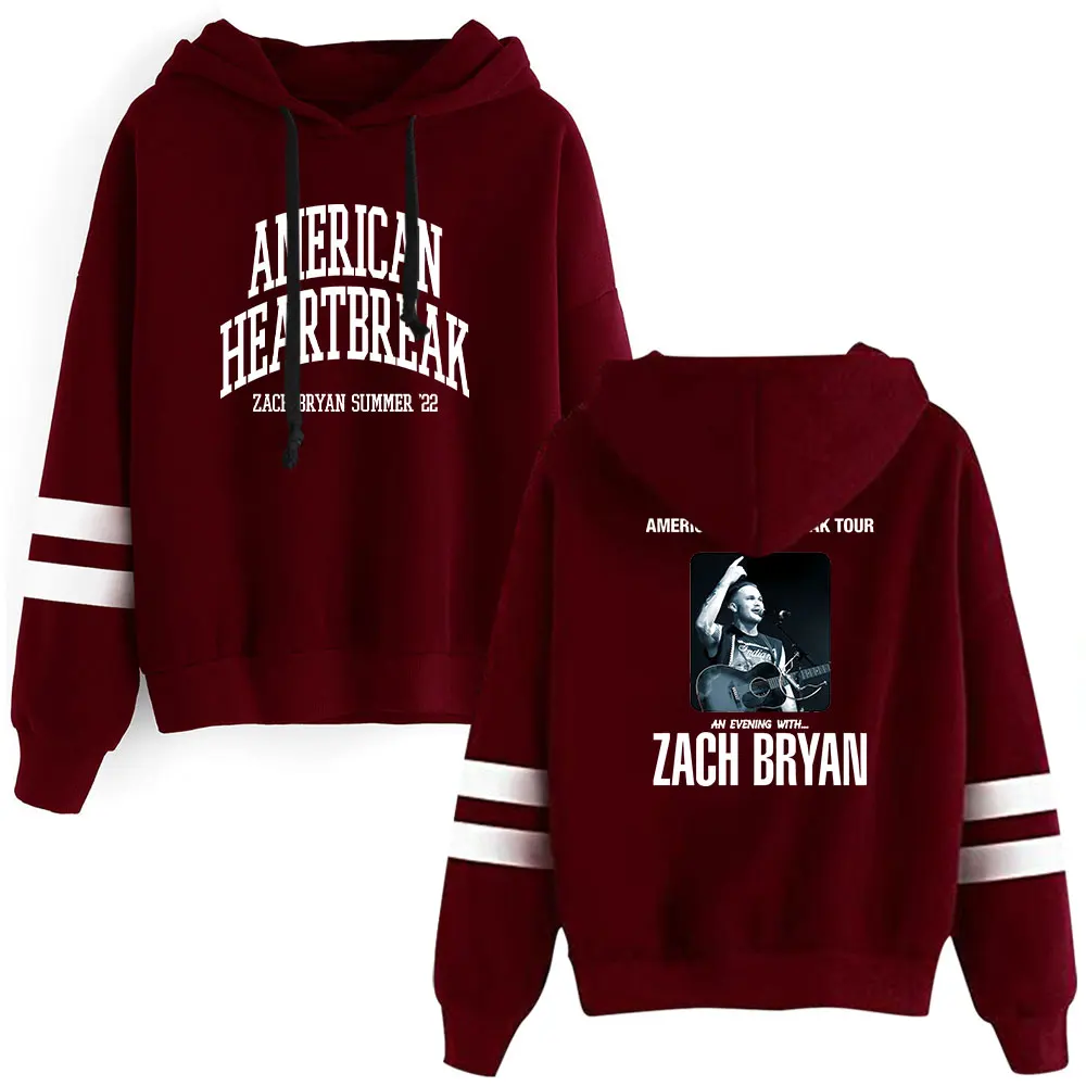 Zach Bryan Heartbreak Tour merch  hooded men drawstring hoodies sweatshirt women unisex music fans hip hop pullover