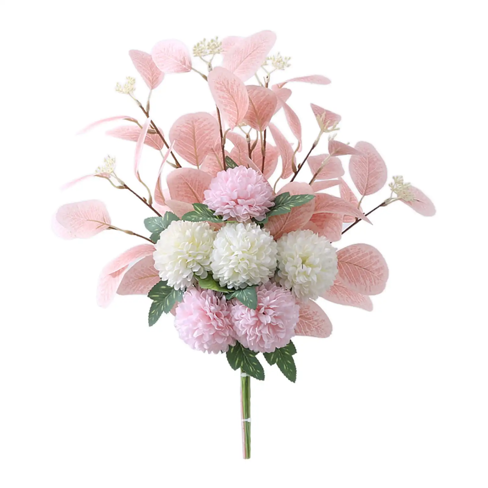 Weiße gefälschte Blumen blauer Blumenstrauß Hortensie künstliche Blumen Chrysantheme Seiden blumen künstlich für Dekoration Blume – Detail 9