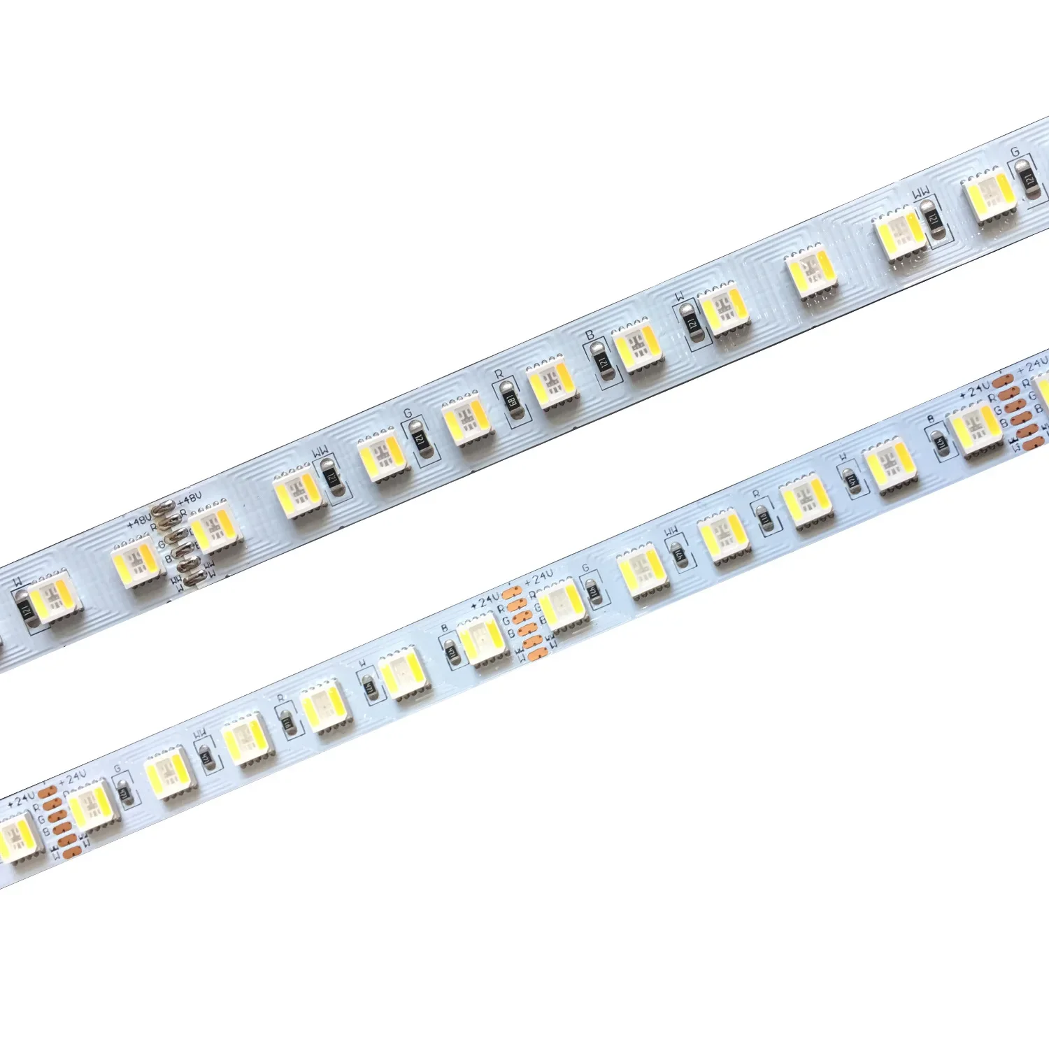 

10mm 12mm 12V 24V 48V 5050 RGBCCT LED Strip RGBCCT 5 Color in 1 LED Chip,60/96/112 LED/M IP20 IP65 IP67 Waterproof LED Tape