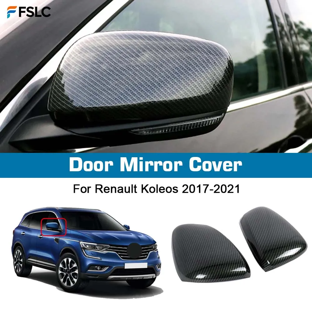 

⭐Genuine⭐ Protective Cover Decoration Door Mirror Cover For Renault Koleos 2017-2021 Car Rearview Accessories Carbon Fiber