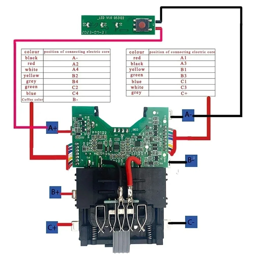 20V 60V Battery Protection Board PCB Management System For DCB609 DCB606 DCB612 Power Tool Battery Pack DIY Replacement Part