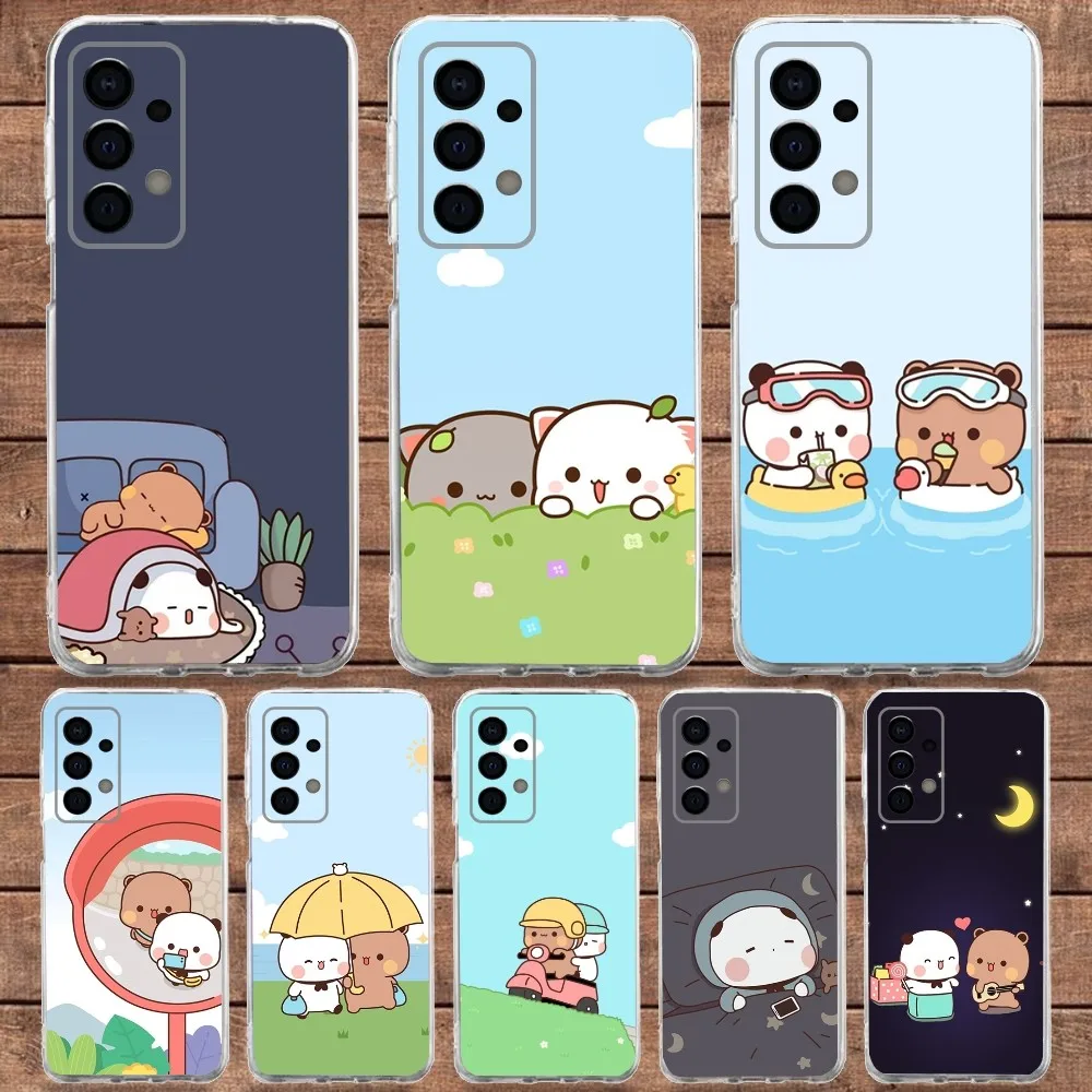 

Cartoon Cute BuBu DuDu Phone Case For Samsung Galaxy A71,70,52,40,51,31,A50,21S,30S,Note20ultra Transparent Soft Cover