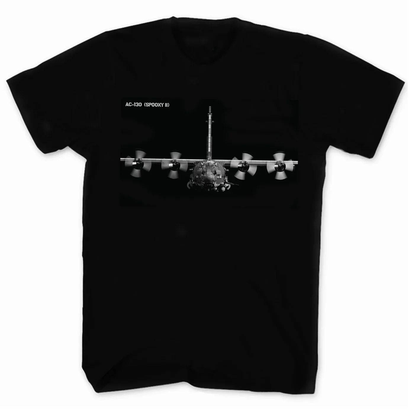 AC-130 Spectre Gunship Heavry Armed Ground Attack Platform T-Shirt 100% Cotton O-Neck Short Sleeve Summer Casual Mens T-shirt
