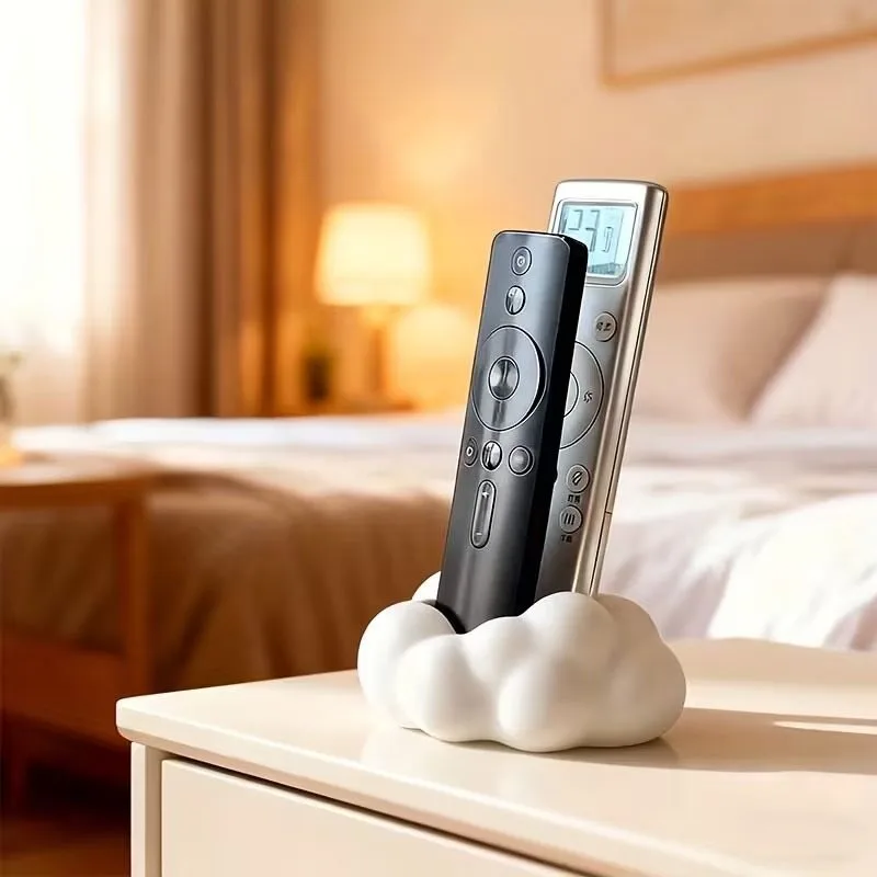 3D Printed Cloud Remote Control Bracket Holder Storage Rack Desktop Ornament Home Decoration Office Supplies Gifts