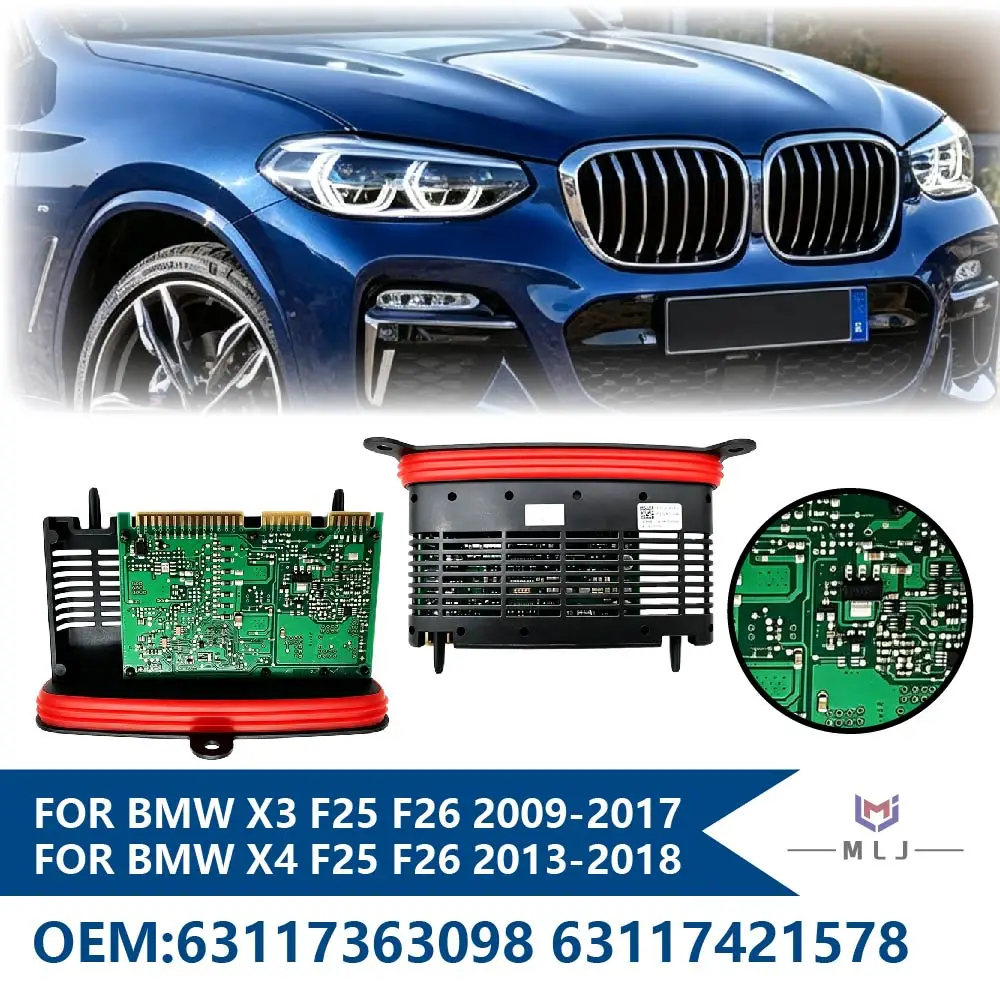 63117363098 63117421578 For BMW X3 2009-2017 X4 Series 2013-2018 F25 F26 DRL Xenon Headlight Control Ballast TMS Driver Module