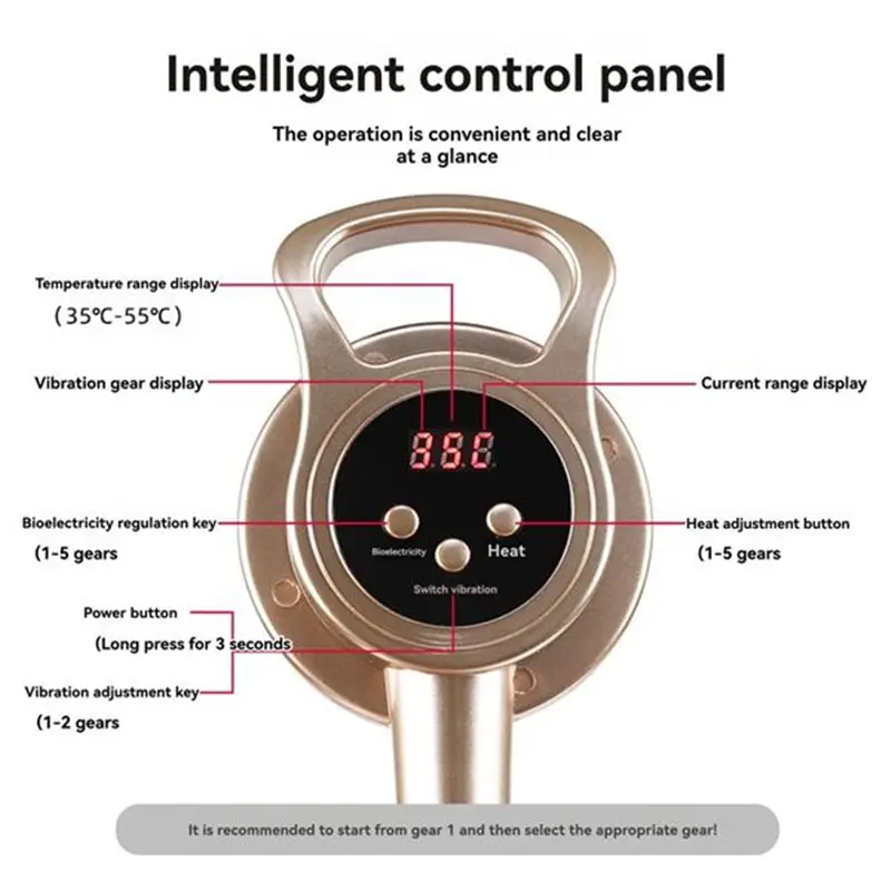 【PARTY】Microcorrente Meridian Brush Massager Cellulite Linfatico Riscaldamento a infrarossi Disintossicazione del corpo Dispositivo per raschiare la salute(EU)