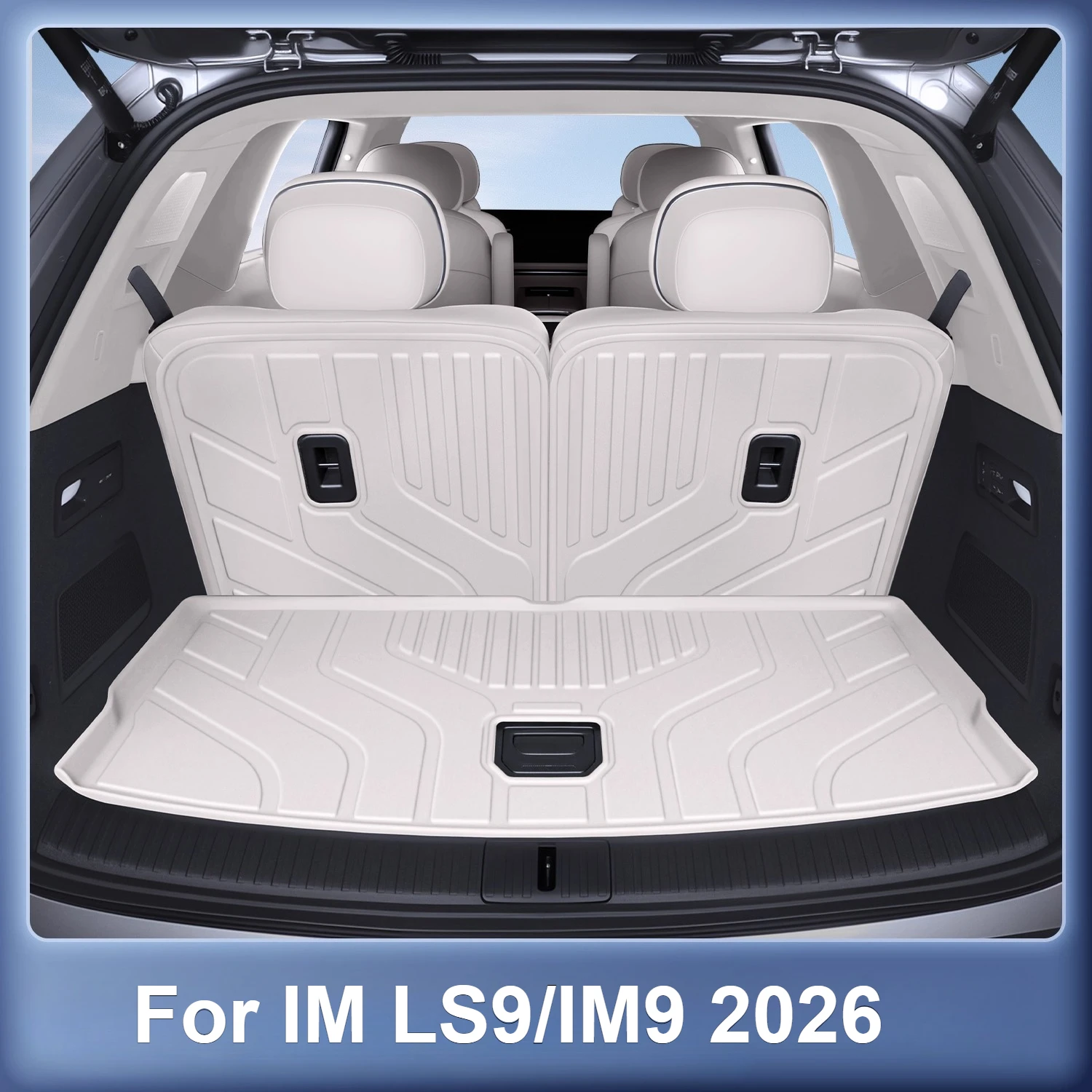 

For IM LS9/IM9 2026 Full-Coverage Trunk Mat TPE Waterproof and Wear-Resistant Trunk Mat Modification Accessory