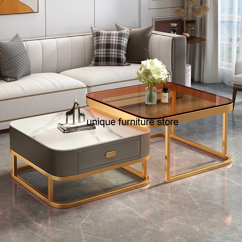 

Дешевые искусственные ящики, квадратные кофейные столики премиум-класса, минималистичные журнальные столики для гостиной, мебель для дома