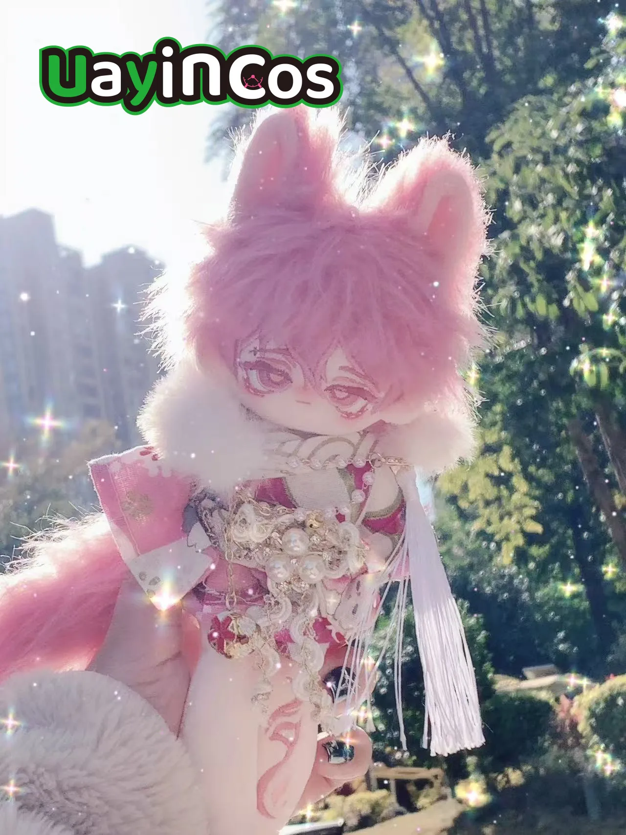 

Аниме без атрибутов Monster fu ni Animals Pink Tail Stuffed 19cm Long Legs Plushie Cotton Plush Doll Body Anime Figure Toy For