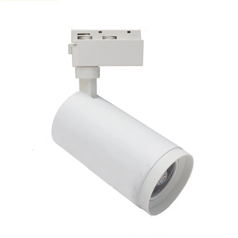 Track Lighting, Adjustable Beam Angle COB LED Ceiling Spot Lighting, Track Light Included  Industrial Clothing Store Closet Room