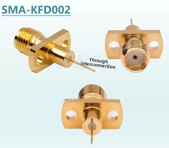 SMA connector with microstrip metal partitioning block operating within the 26.5GHz frequency range