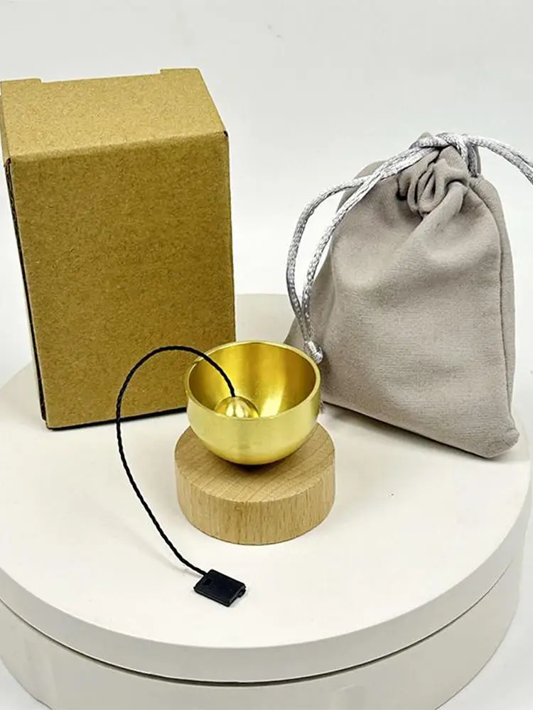Mini Meditation Bowl Brass Stress Relief Singing Bowl Set Yoga Meditation Sound Bowl Small Singing Bowl Wind Chime Set For Home
