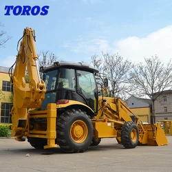 Mini Tractor Front End Compact Backhoe Loader with Excavator Loader customized