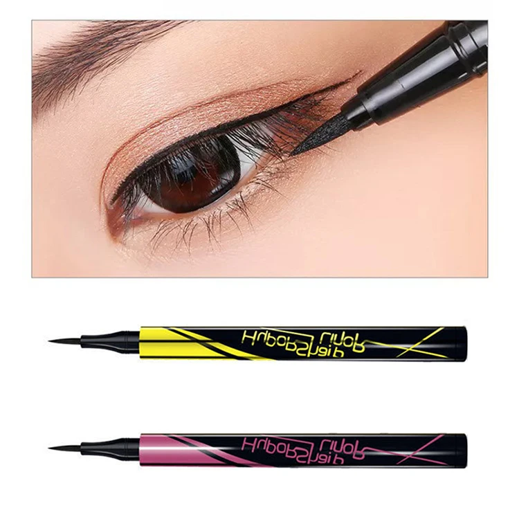 Black Liquid Eyeliner Waterproof Long Lasting Eye Liner Pencil Quick Drying Not Bloom Natural Eyeliner Liquid Pen Cosmetic Tools