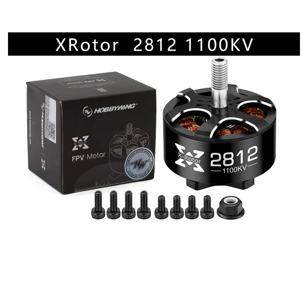 HOBBYWING Xrotor 2807/2812 900/1100/1300KV 4-6S 1500KV 4-5S / 1700KV 3-4S Zwarte borstelloze motoren voor FPV Racing Drone