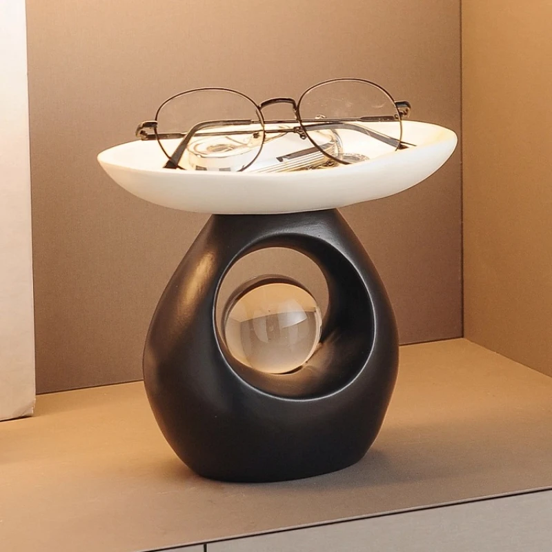 

Stone to run the key, store the entrance ornament, enter the living room wine cabinet, modern light luxury high-end housewarmin