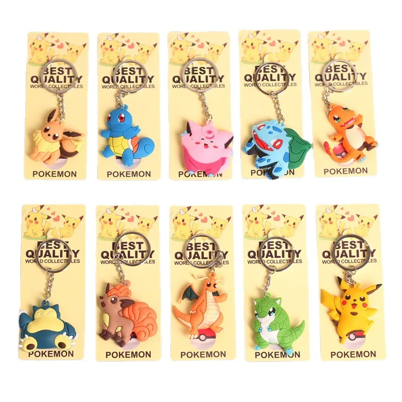 

Pikachus Creative Peripheral Creative Peripheral Cartoon Keychain Student Backpack Shoulder Bag Decoration Supplies 10pcs/set