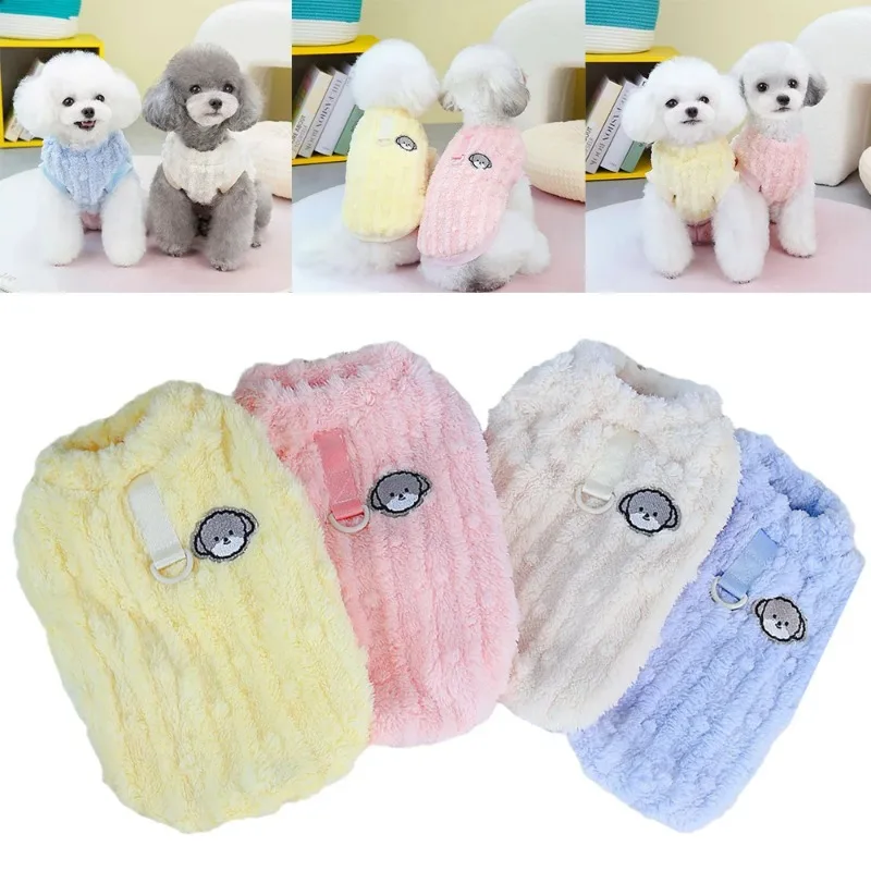 

Soft Fleece Dog Clothes Winter Warm Puppy Kitten Pullover Pet Clothes for Small Dogs Chihuahua Bulldog Apparel Sweater for Dogs