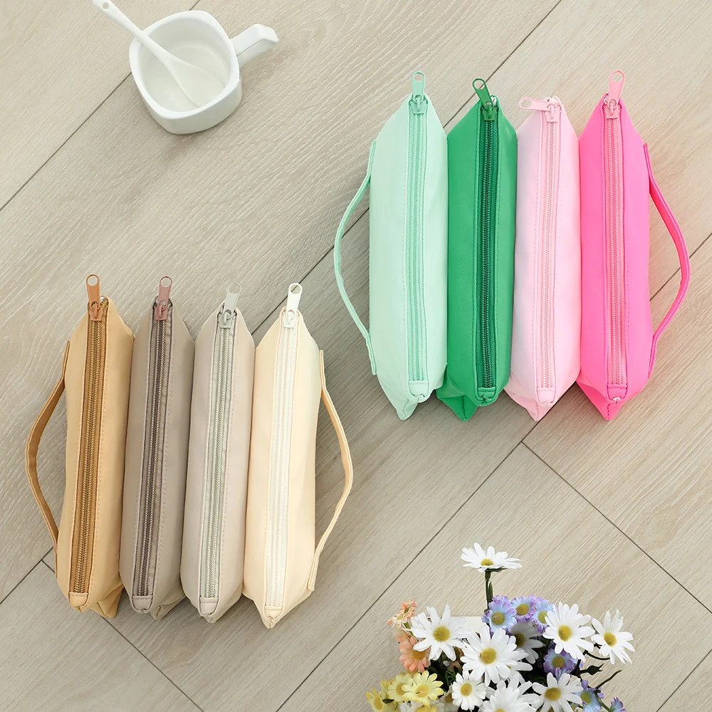 Makeup Bag For Purse Quadruple Accordion Nylon Travel Cosmetic Bag Portable Versatile Pouch For Women