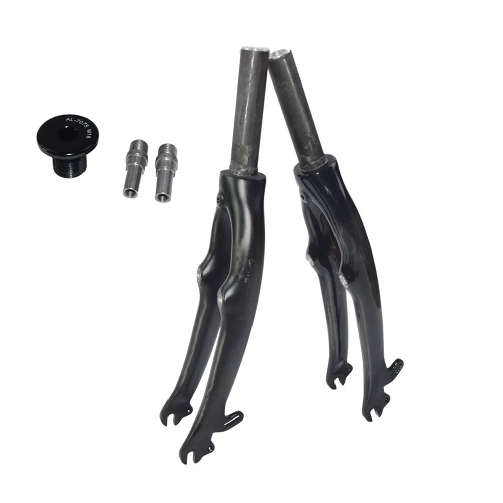 20 inch 405/451 Carbon Fiber Bicycle Front Fork SP8 Folding Bike Fork open Gear 74mm V brake /C brake UD Glossy/Matte bike fork