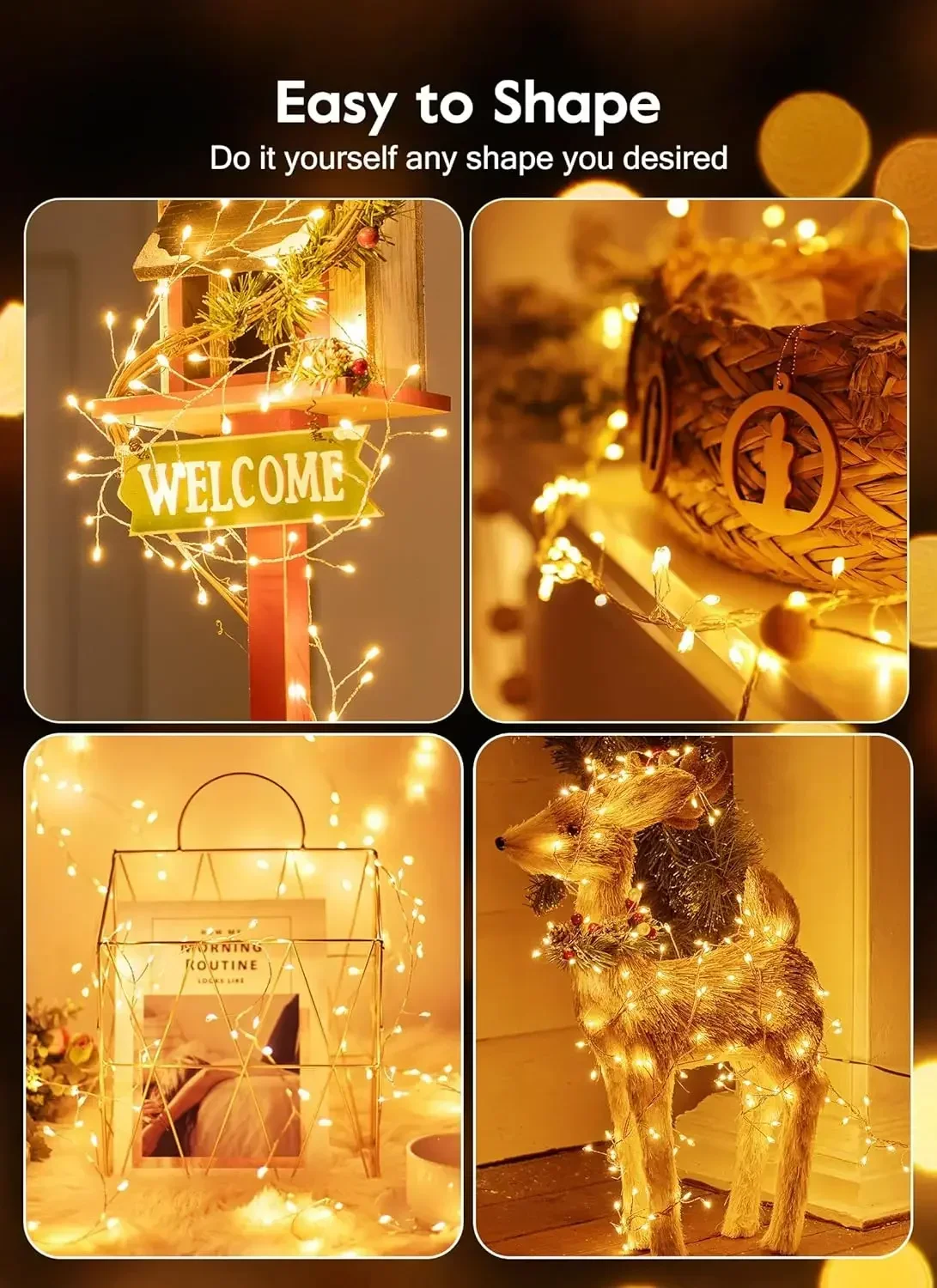 3/6M USB Powered Remote Control Fairy Lights for Wedding Christmas Party Garden Decoration Firecracker String LED Lights
