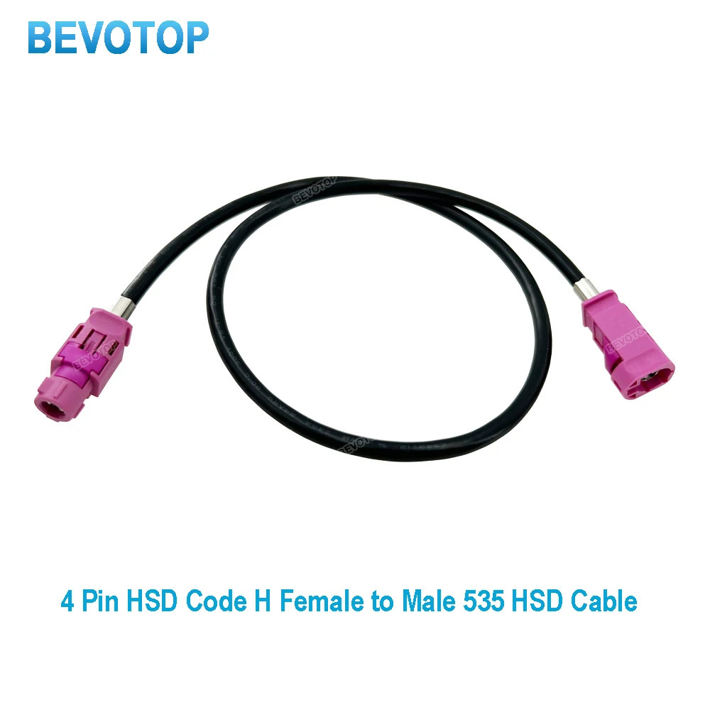 1PCS LVDS Video Line 4Pin HSD Cable BMW CIC Host to Screen video cable, BMW Display Screen Video Wire Harness BEVOTOP Auto Cable
