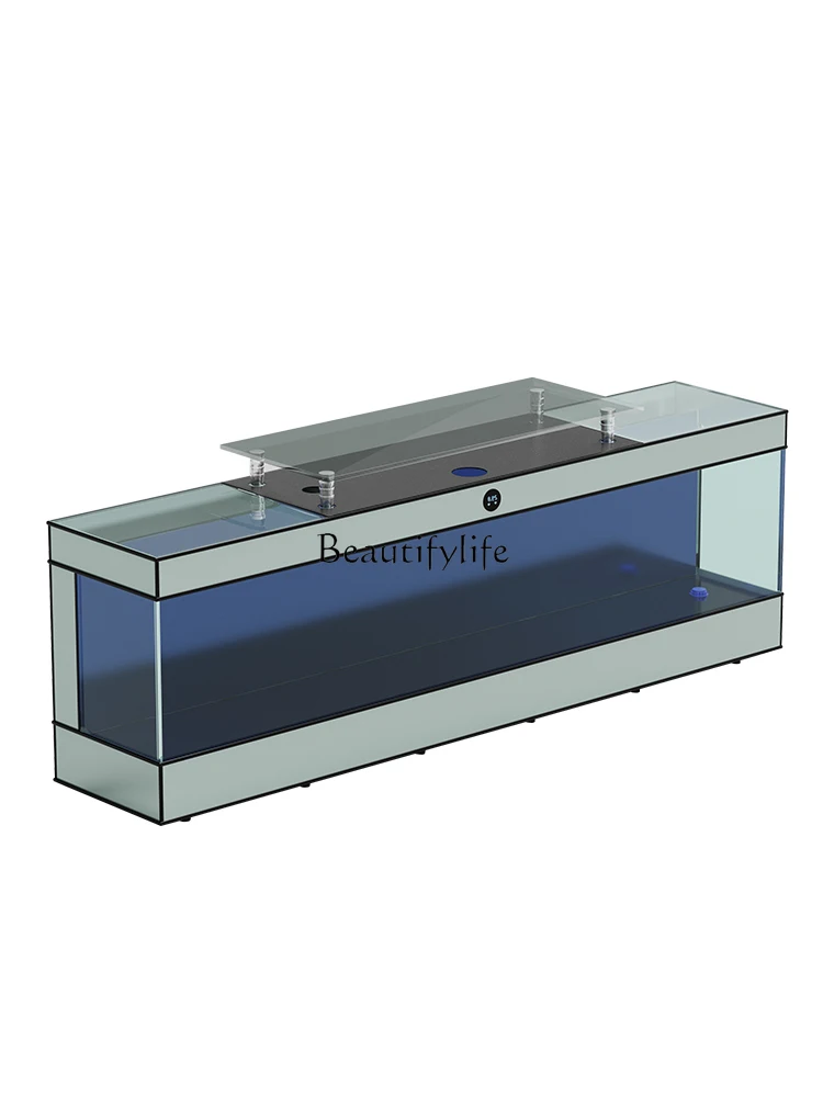 TV Cabinet Glass Fish Tank Smart Aquarium Living Room Home Medium Ecological Change Water