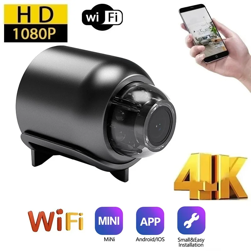 Mini Monitoring Camera 1080P Wireless Night Vision Motion Camera Detection Video Camera Home Security Camcorder Audio Recorder