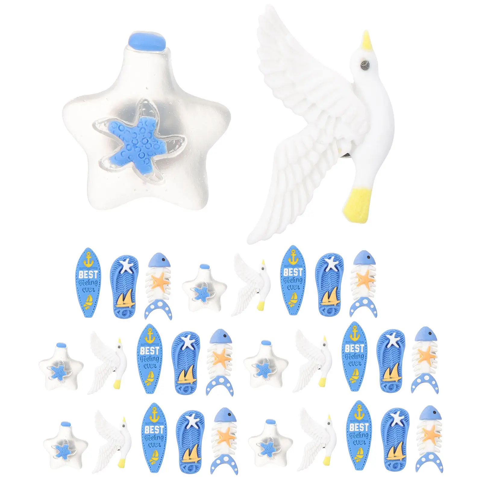 

Набор из 30 кнопок-гвоздиков в форме морских мотивов для ежедневного использования, украшения досок объявлений, маркеров для карт, организации рабочего стола