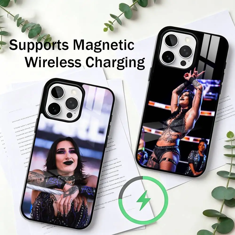 Rhea Ripley Wrestling Star Beauty Phone Case For iPhone17,16,15,14,13,12,11 Plus,Pro Allows magnetic wireless charging