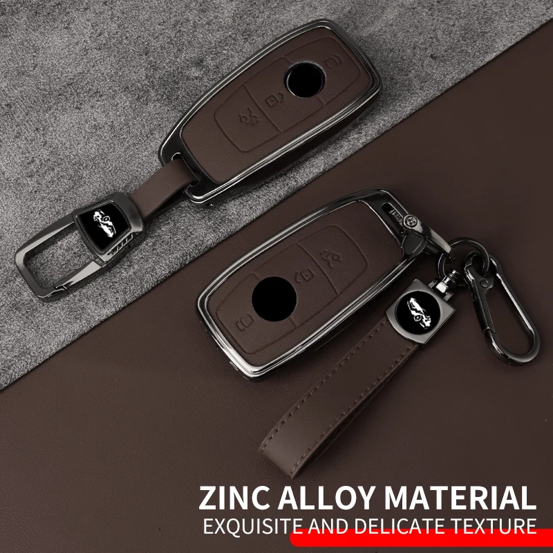 Zinc Alloy Car Key Case Cover Shell Fob for Mercedes Benz A C E S G Class GLC CLE CLA W177 W205 W213 W222 X167 AMG Accessories