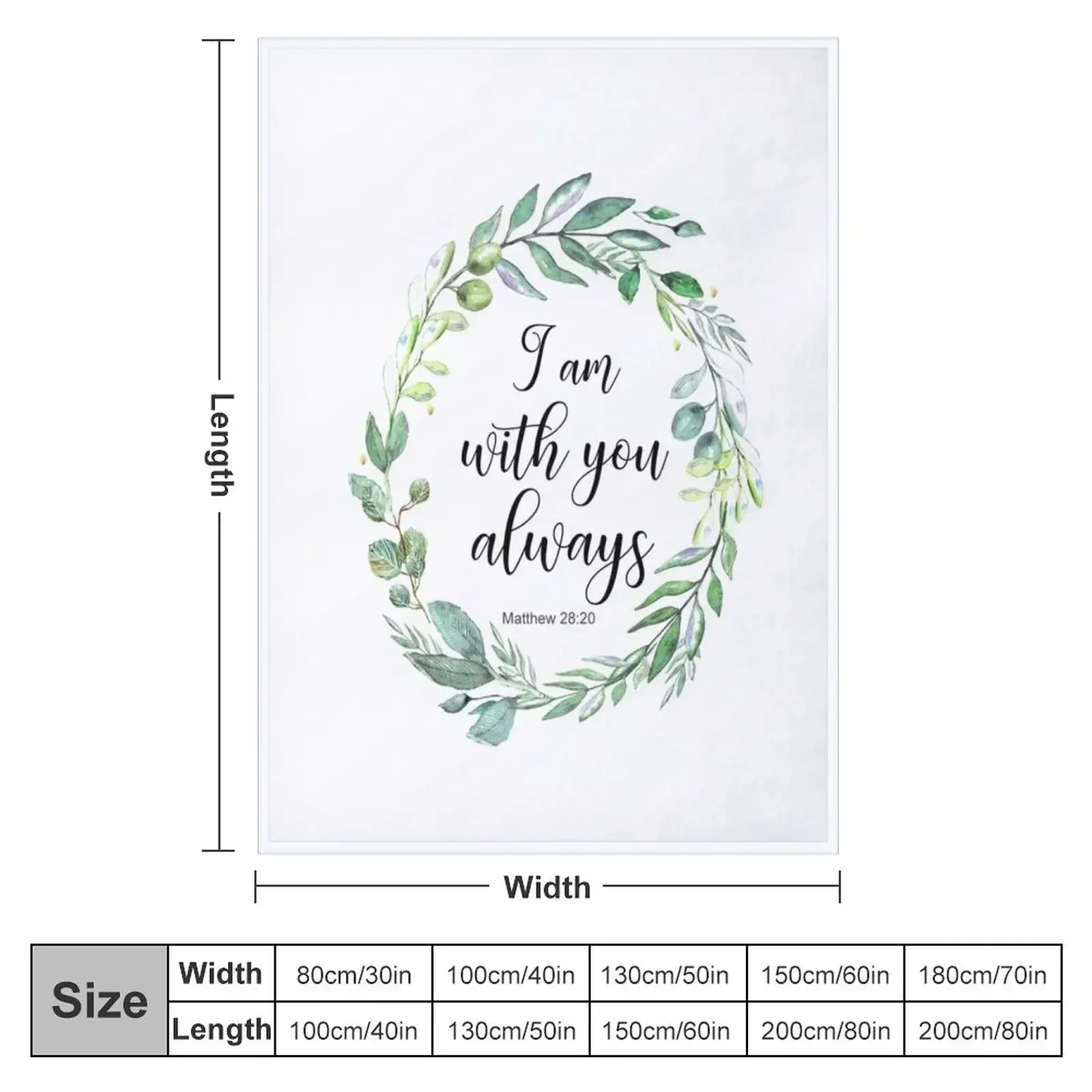 I am with you always bible verse Matthew 28:20 Throw Blanket Blankets For Baby Luxury Throw funny gift Hair Blankets