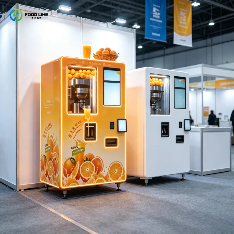 Fresh Orange Juice Vending Machine, Smart Juicer with Real-Time Alerts & Inventory Monitor, Ideal for Hotel Lobby
