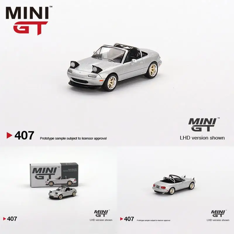 

TSM MINI GT #407 1:64 Mazda Miata MX-5 NA rollover Die-cast alloy car model