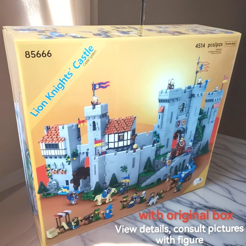 

with Original Box 4514pcs Lion King's Castle Building Blocks Bricks Model For Kids Holiday Party Supplies Birthday Gifts