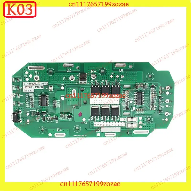 k3 P103 P108B 18V 9Ah Battery Protection Board PCB 10-Core 18650 Li-ion BMS Repair Module