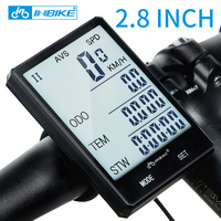 INBIKE 2.8 inch Bicycle Computer Wireless Bike Computer Light Headlight Set Rainproof Speedometer Odometer Cycling watch  CX-9