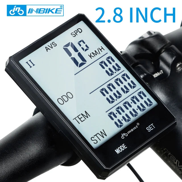 INBIKE 2.8 inch Bicycle Computer Wireless Bike Computer Light Headlight Set Rainproof Speedometer Odometer Cycling watch CX 9 AliExpress