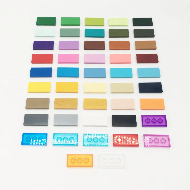 【50+ Pieces】 87079 Small Particle Building Blocks MOC Parts Technology Disassembly Pieces 2X4 Tiles Light Panels